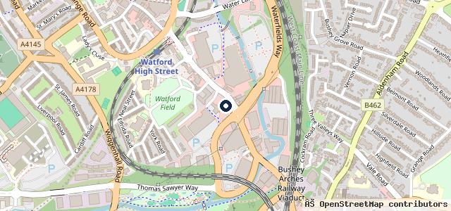Map showing the location of Glyn Hopkin Nissan Watford | Watford