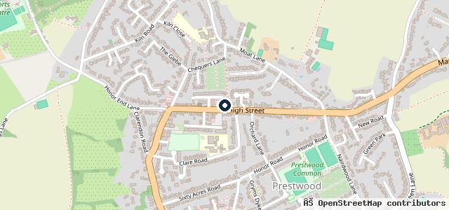Map showing the location of Prestwood Modern and Classic Ltd
