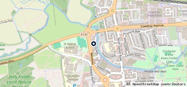 Map showing the location of The Pit Stop | Colchester