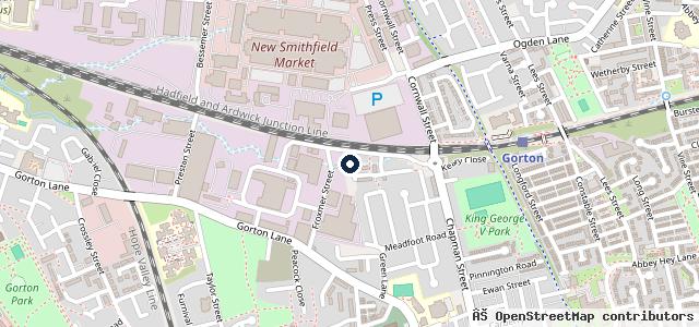 Map showing the location of Froxmer Test Centre - MOT station