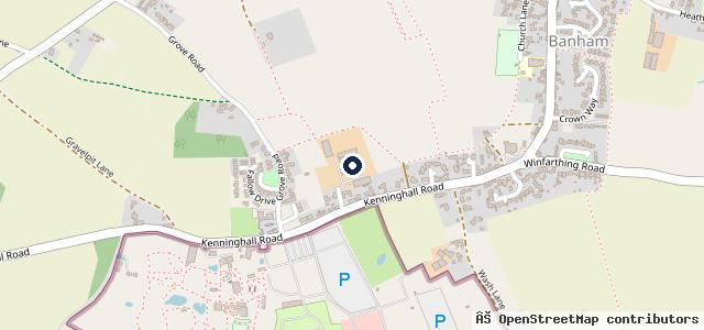 Map showing the location of Banham Vehicle Services