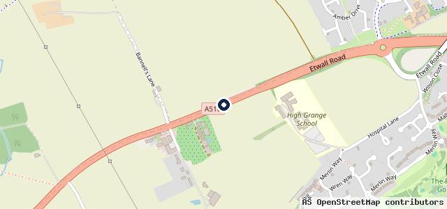 Map showing the location of Burnaston Garage | Derby