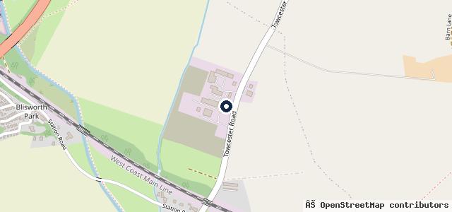 Map showing the location of Elite Caravans