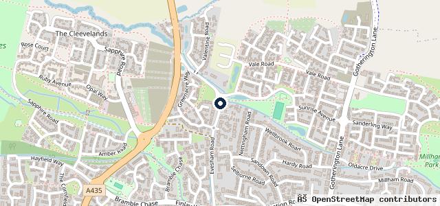 Map showing the location of Gotherington Cross Garage &amp; GX Landrovers | Cheltenham