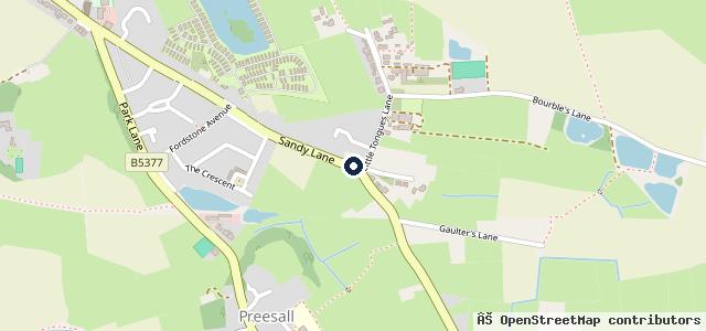 Map showing the location of Preesall Garage Ltd 4x4 Specialists