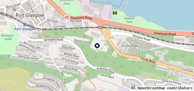 Map showing the location of Bouverie Motors | Port Glasgow