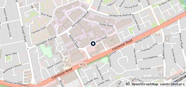 Map showing the location of Group 1 Volkswagen Romford | Romford