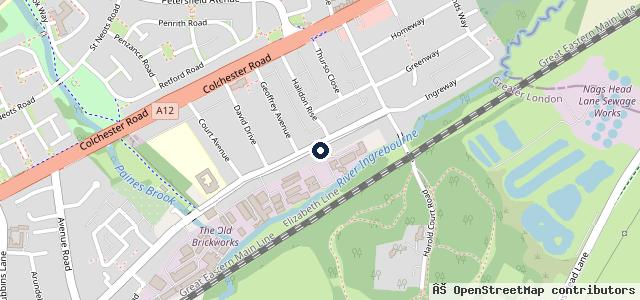Map showing the location of In Front Autos Ltd | Romford
