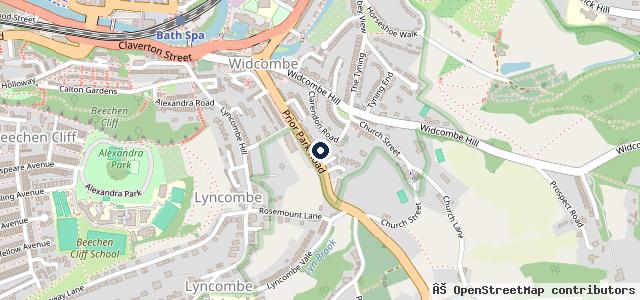 Map showing the location of Islington Honda Bath