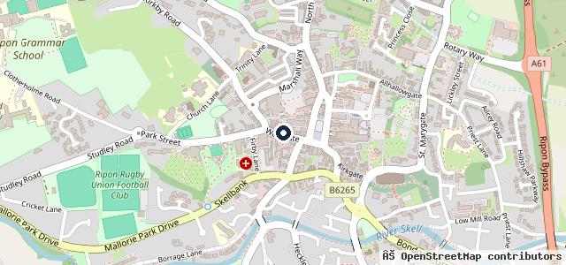 Map showing the location of Direct Vehicle Sales Ripon