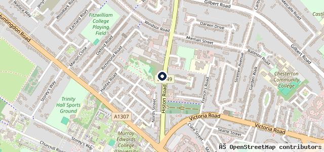 Map showing the location of Vauxhall