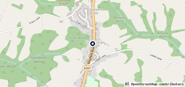 Map showing the location of Paragon