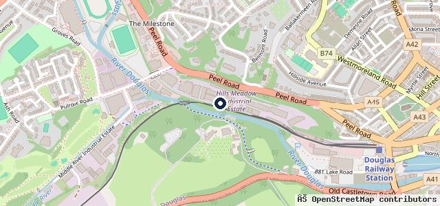 Map showing the location of PSM Vehicle Services | Douglas Isle Of Man