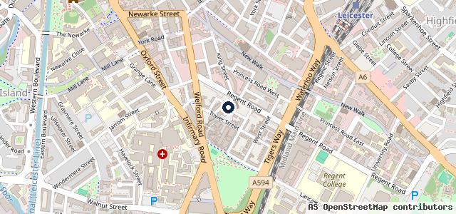 Map showing the location of Sheffield and Meredith Ltd , Volvo specialists | Leicester