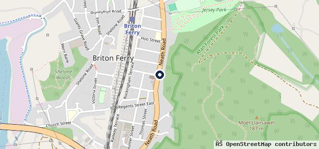 Map showing the location of Auto Care Neath