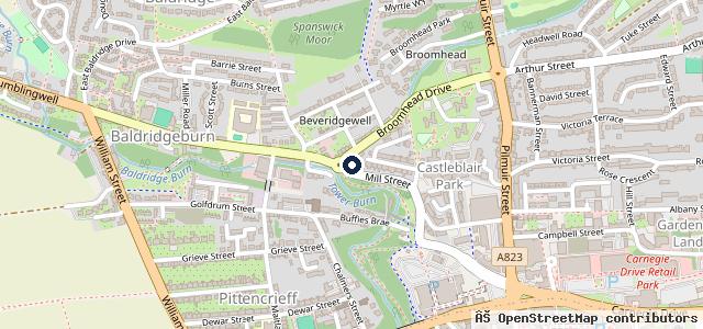 Map showing the location of Broomhead Garage