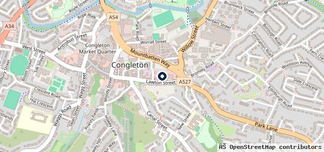 Map showing the location of Pit Stop