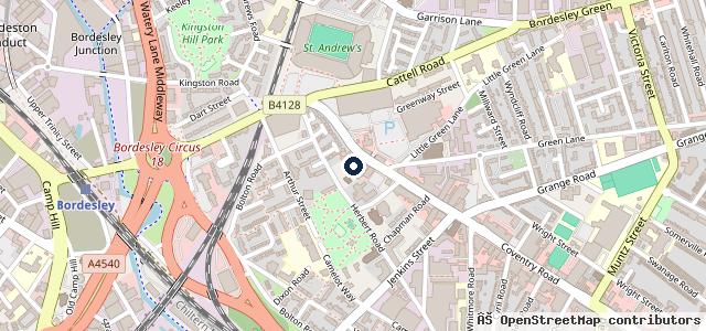 Map showing the location of Blue carwash