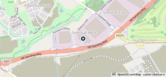 Map showing the location of Suzuki Bikes UK | Milton Keynes