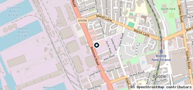 Map showing the location of TOYOTA