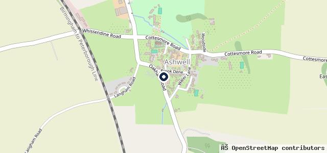 Map showing the location of Ashwell Motors