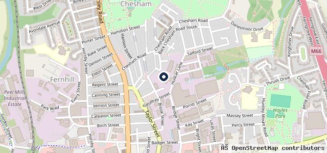 Map showing the location of D and E motors ltd
