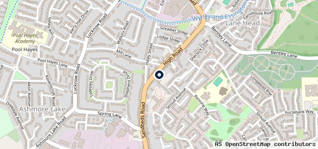 Map showing the location of B H P
