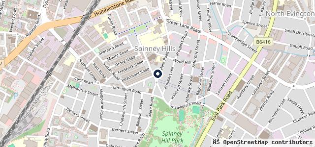 Map showing the location of D.M Hand Car Wash