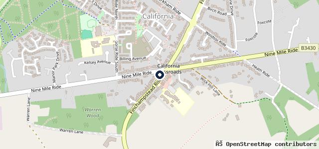 Map showing the location of Cresswells Garage (Wokingham) Ltd