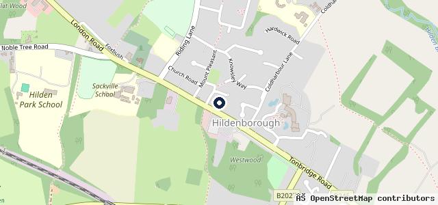 Map showing the location of Volvo Cars Tonbridge