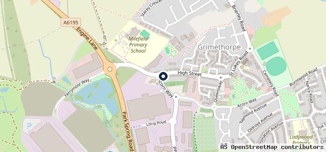 Map showing the location of Parksprings Motor Company | Barnsley