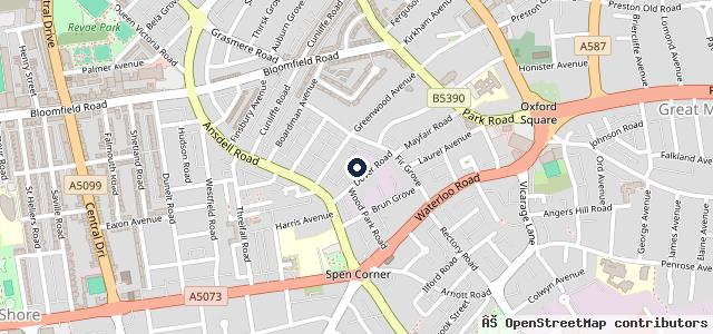 Map showing the location of Marton Auto Bodies