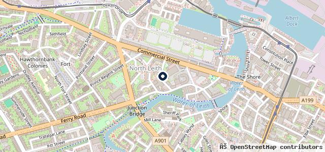 Map showing the location of Dalziel's MOT & Servicing Centre