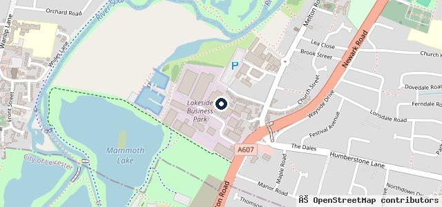 Map showing the location of Darkside Body Shop