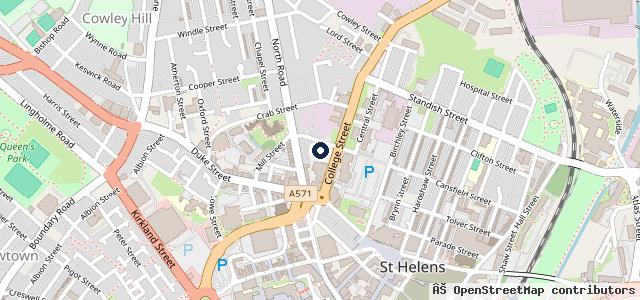 Map showing the location of Birkett Motors | Saint Helens
