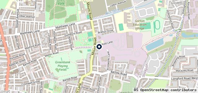 Map showing the location of Diamond Hand Car Wash