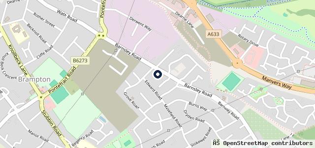 Map showing the location of Automobile repair services- VW specialists | Rotherham