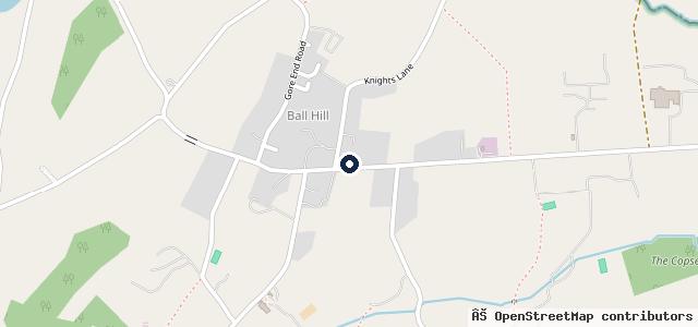 Map showing the location of Ball Hill Garage