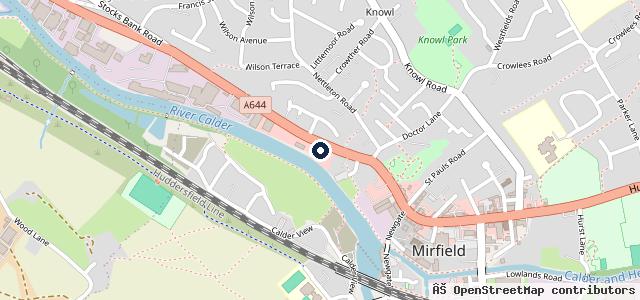 Map showing the location of Calder Valley Cars Ltd