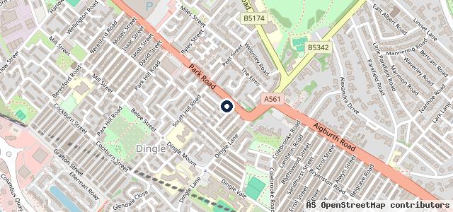 Map showing the location of Basel’s Car Wash and tyres
