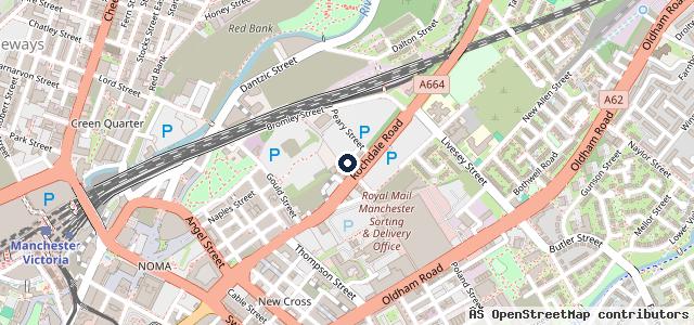 Map showing the location of The Great American Car Wash