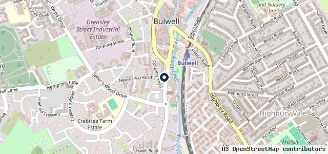 Map showing the location of K & M Autocentre