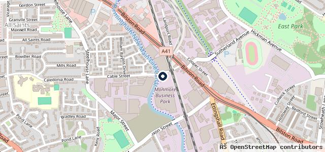 Map showing the location of Barnies Autocare