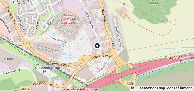 Map showing the location of GSF Car Parts (Castleford)