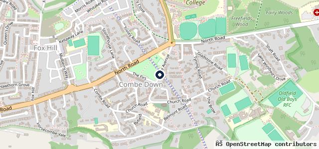 Map showing the location of Combe Down Garage