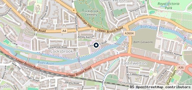 Map showing the location of Mon Motors Bath Volkswagen