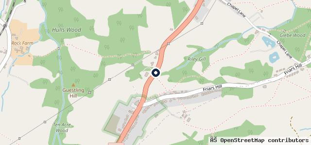 Map showing the location of Guestling Garage | Hastings