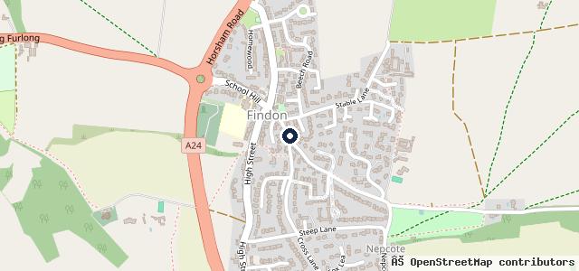 Map showing the location of PBW Motor Company | Littlehampton