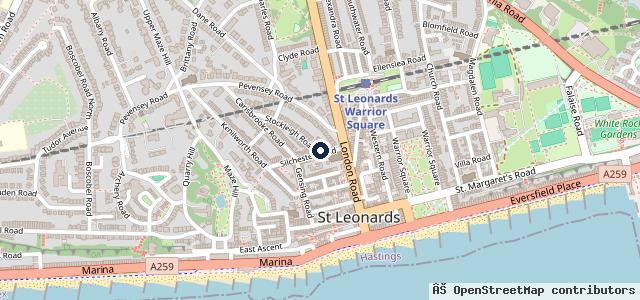 Map showing the location of J S Gedge Triumph | Saint Leonards