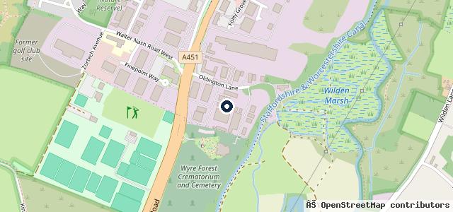 Map showing the location of Worcester Autos Ltd / Ray Middleton Garage | Kidderminster